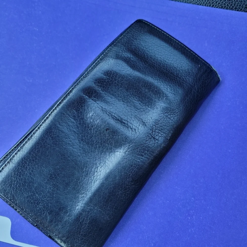 Old Vintage Black Leather COACH Wallet